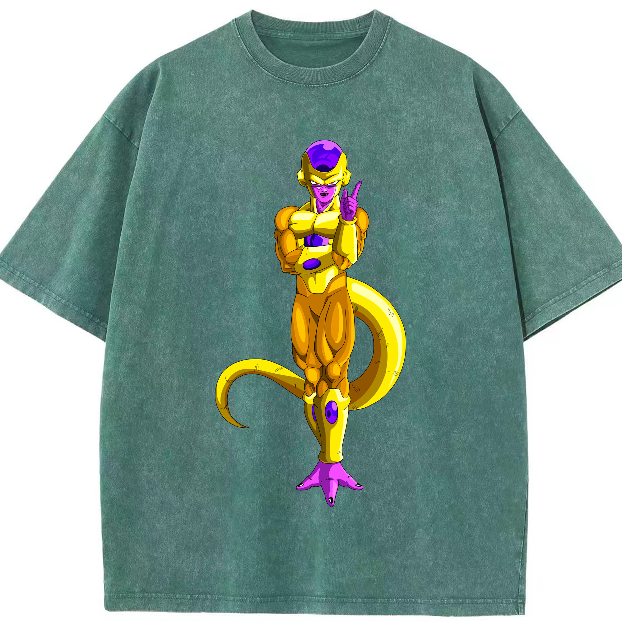 （画像用） ドラゴンボール フリーザ DRAGON BALL Frieza 綿100% ヴィンテージ風 半袖Tシャツ（フロントプリント）
